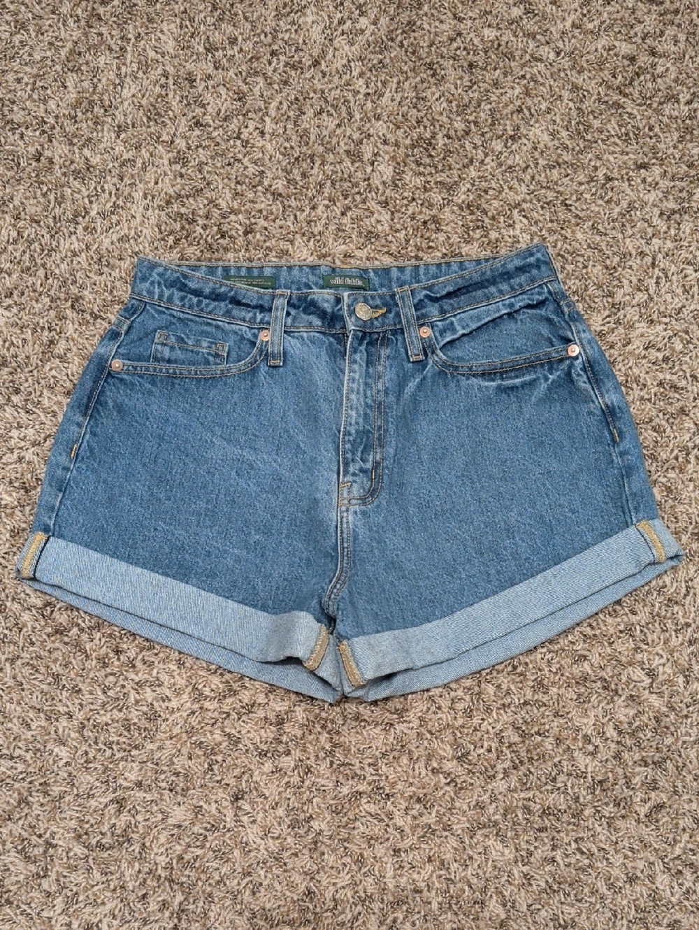 Wild fable Happy blue denim highest rise mom shorts - Picture 3 of 11